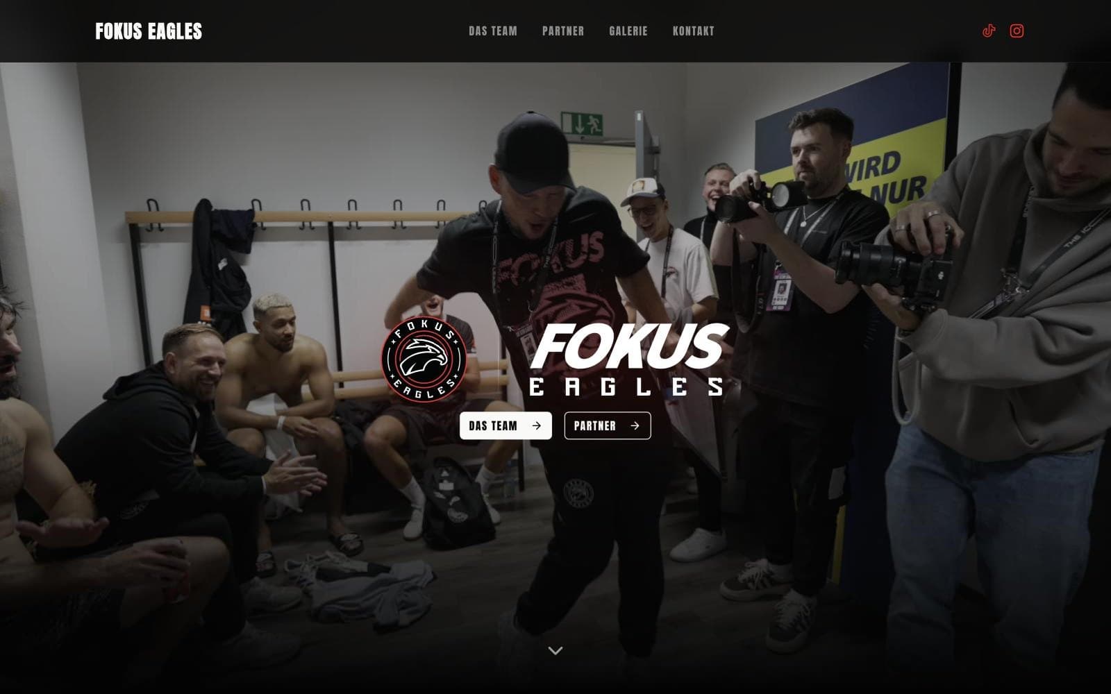 Screenshot der Website fokuseagles.com